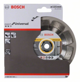 Алмазный отрезной круг Expert for Universal 115 x 22,23 x 2,2 x 12 mm 2608602564